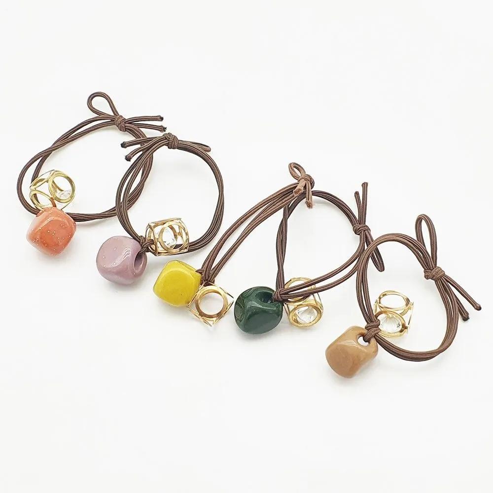 Hair tie crystal