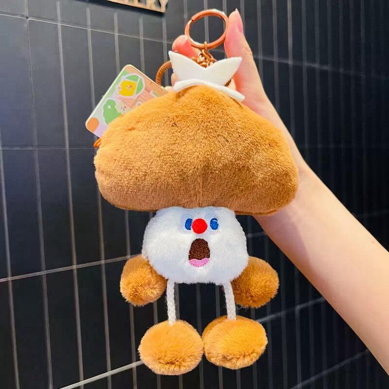 Screaming Veggies Plush Earphone Pouch: Fun Decompression Drawstring Bag & Cute Claw Machine Doll Gift