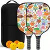 Wooden Pickleball Paddle Outdoor Sports Beginners Lightweight Training Equipment 260g 40x20cm