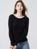 Women's 100% Fine Spun Wool Sweater - Germany 60s Yangtze Yarn, Seamless, Slim Fit, Versatile Base Layer (18 Gauge)