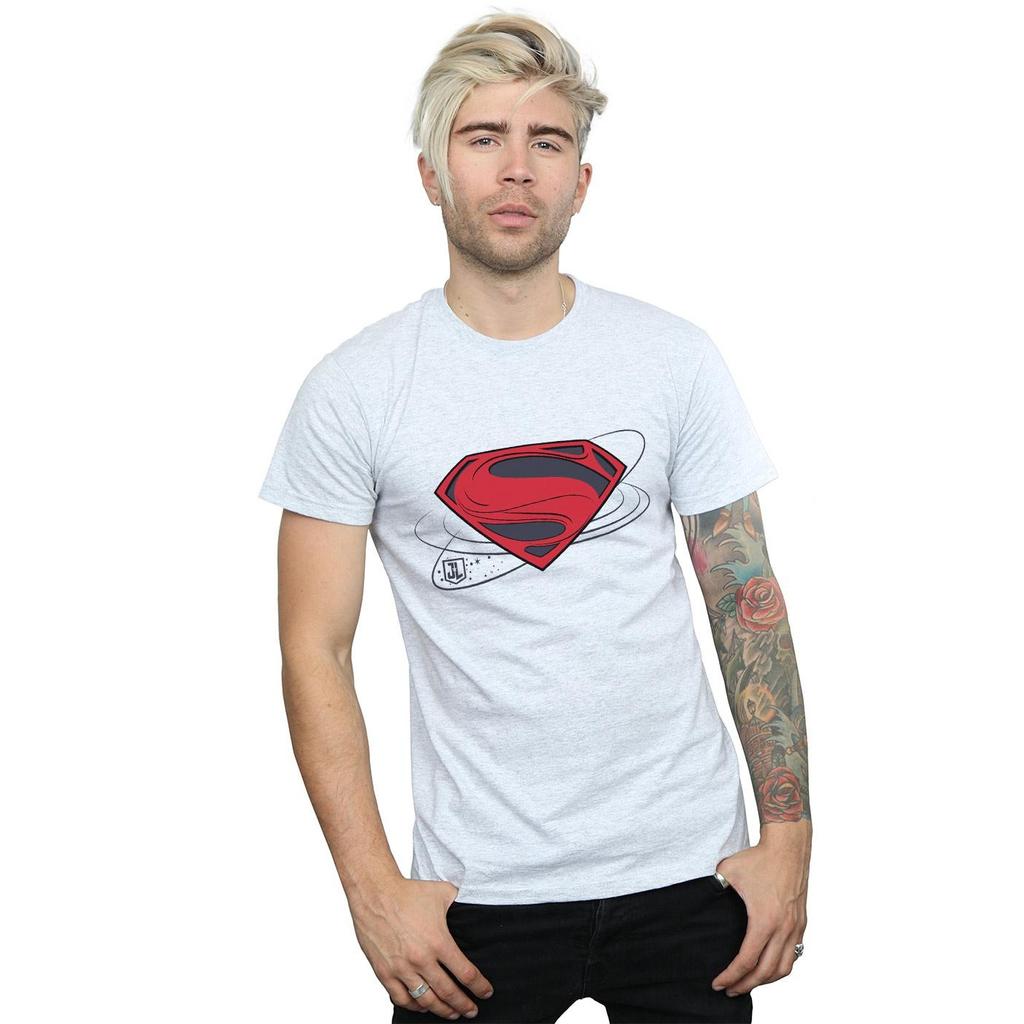 DC Comics Mens Justice League Movie Superman Logo T-Shirt