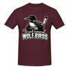 Unisex Stupid Canadian Wolf Bird Funny Loon Fun T Shirt Streetwear Plus Size Cotton Sleeve Custom Tee Shirt