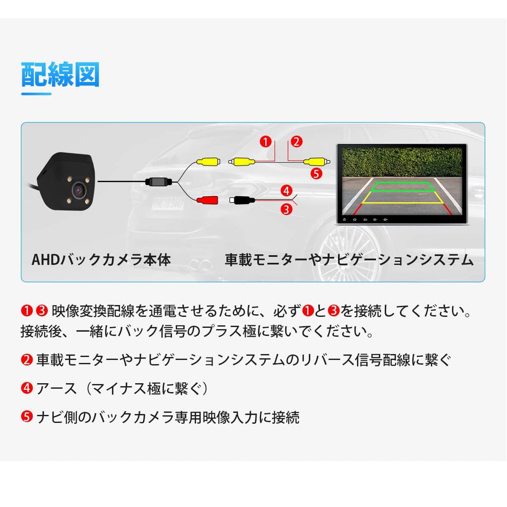 (CAM009S) XTRONS AHD Backup Camera, 720P, 1 Million Pixels, Wide Angle, 170 Degrees, 4