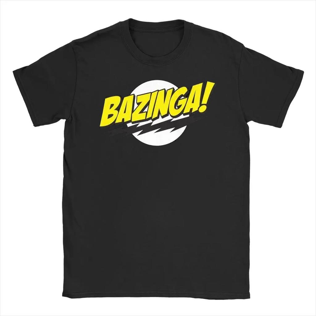 The Big Bang Theory Bazinga T Shirt Unisex Solid Cotton Sport Short Sleeve Commute Crewneck Tops Unisex Unisex Tops Big Size Tshirts