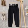 Retro Harlan Jeans Women's Summer Thin High-waisted Loose Straight-leg Small Nine-point Thin Radish Daddy Pants