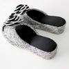Tweed heeled grey slippers, (size M)