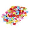 200Pcs Flower Buttons Colorful Vivid Colors Durable Plastic Wide Application Craft Buttons for Clothing Bag DIY