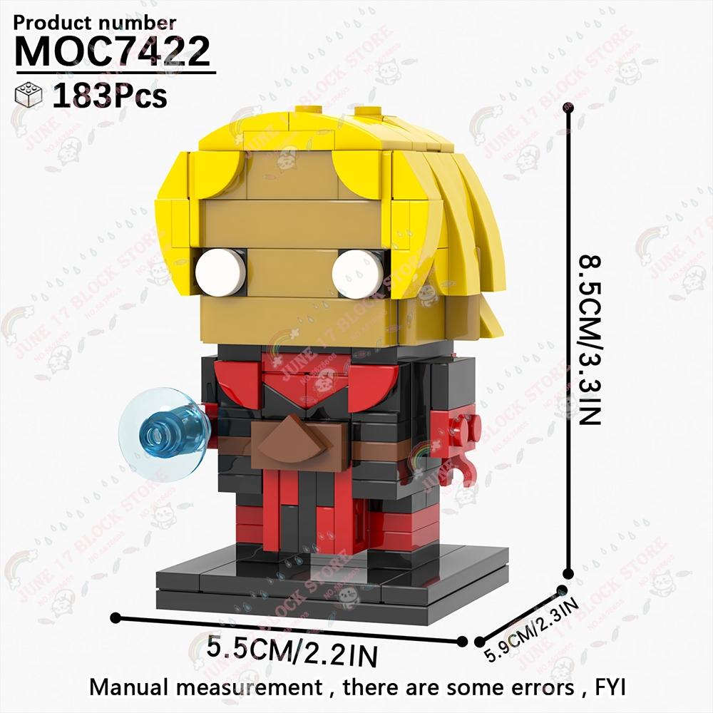 MOOXI Superhero Brickheadzed MOC Brick Movie Figure Doctor Doom Witch Kingpins Scale Model Compatible Building Block Toy Children Gift Present