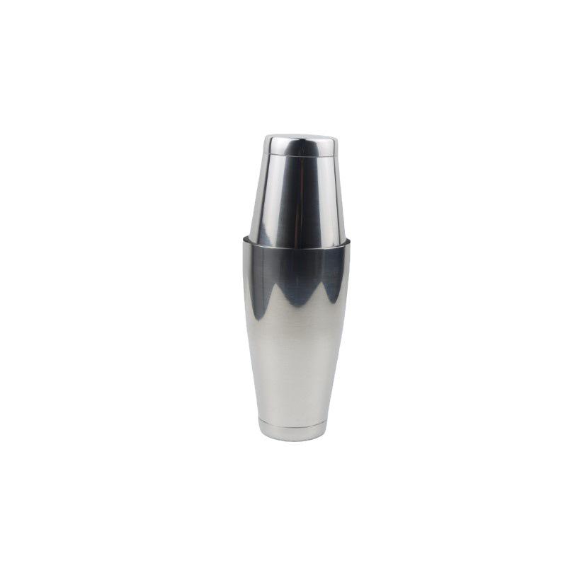 Boston Stainless Steel Cocktail Shaker Set - 800/600ml, 304 Grade, 2-Piece