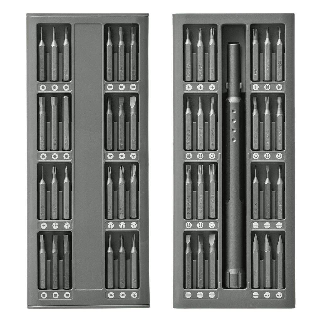 Sanwa Direct Precision Screwdriver Set with Sliding Storage Case 49-in-1 800-TK038