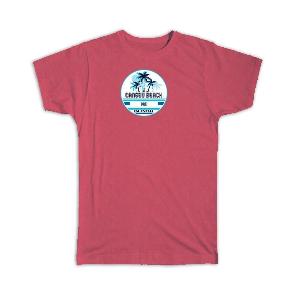 Gift T-Shirt : Canggu Beach Bali Indonesia Palms blue M