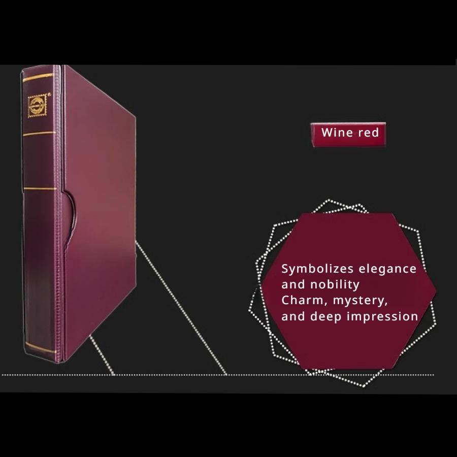 Large Capacity Stamp Collection Book, Paper Coin Collection Book, with Dust Cover, Expandable Capacity, Christmas Gift, Stocking Stuffers