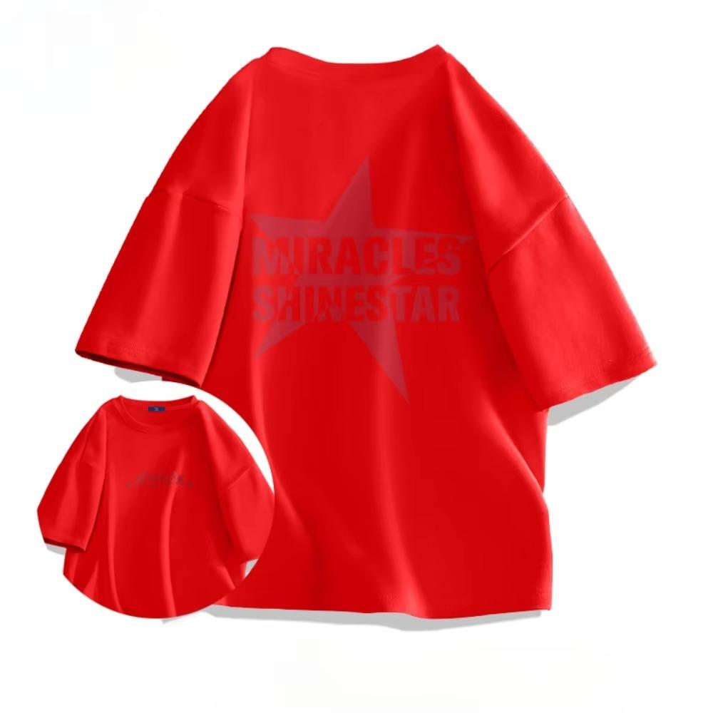 Letní móda Retro pánská anglická písmena těžké váhy 100% bavlna s kulatým výstřihem s potiskem Vysoce kvalitní neformální tričko Fitness Street