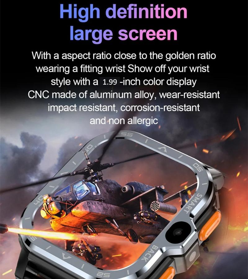 2026 New 4G Network Smart Watch Support SIM Card Google GPS NFC HD Dual Camera Android Smartwatch WIFI Wireless Fast Internet Access