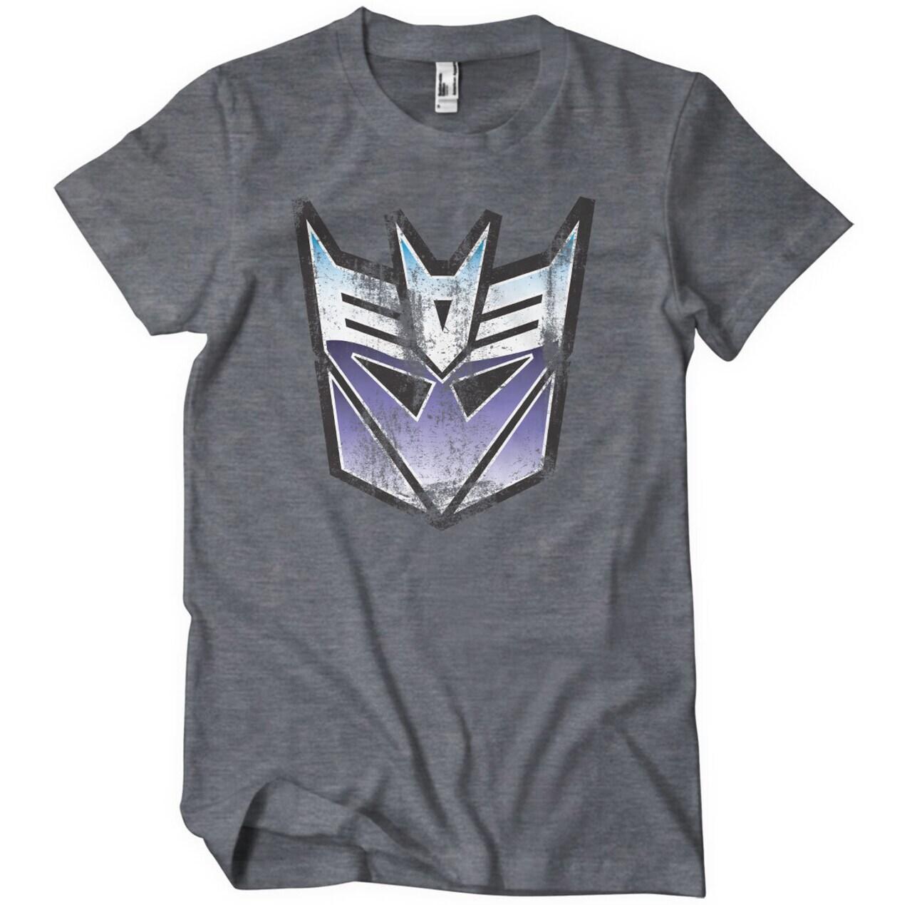 Official Transformers Distressed Decepticon Shield Mens T-Shirt S-2XL Sizes XL