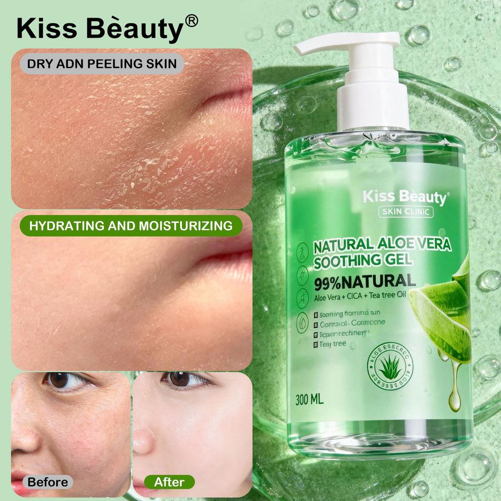 Kiss Beauty Aloe Vera Gel Gel Feuchtigkeitsspendende Essenz Gel Feuchtigkeitsspendende Feuchtigkeitscreme Aloe Vera Gel