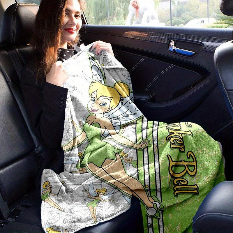 1 Stück. Tinkerbell Cartoon Decke, Saisonale Universelle Heimdekorative Überwurfdecke, Weiche Flanell Überwurfdecke, Wohnzimmer, Reisen, Camping,