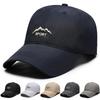 Unisex Mountain Embroidery Baseball Caps for Men and Women, Retro Washed Cotton Cap Summer Adjustable Casual Outdoor Streetwear