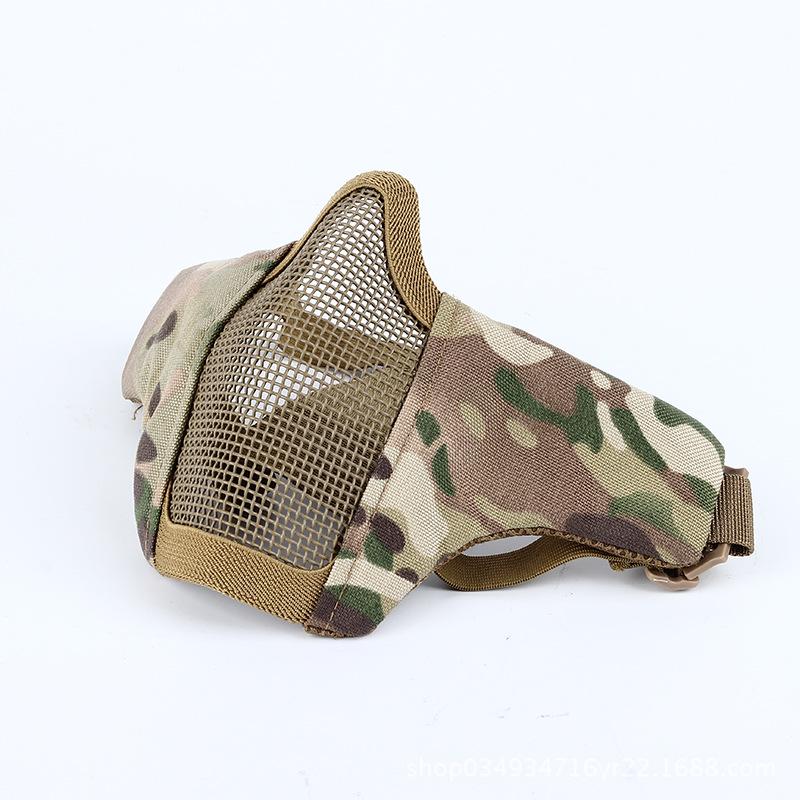 Steel Mesh Tactical Half Face Mask - Multifunctional Military Protective Gear