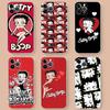 Animation B-Betty Boop Transparent TPU Phone Case For IPhone 17 11 12 13 14 15 16 Pro Max 16 Plus Cover