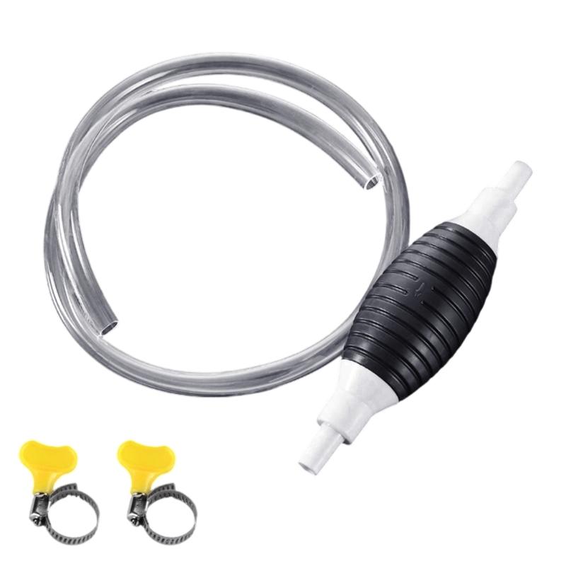 Siphon Hand Pump Manual Hand Pump for Gas Petrol Oil with Syphon Hose Portable High Flow Car Fuel Transfer Pump