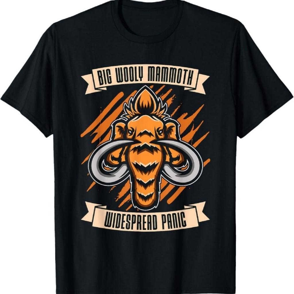 Camiseta Mamute Lanoso Gigante Widespread Panic Idade da Pedra Mamute Lanoso