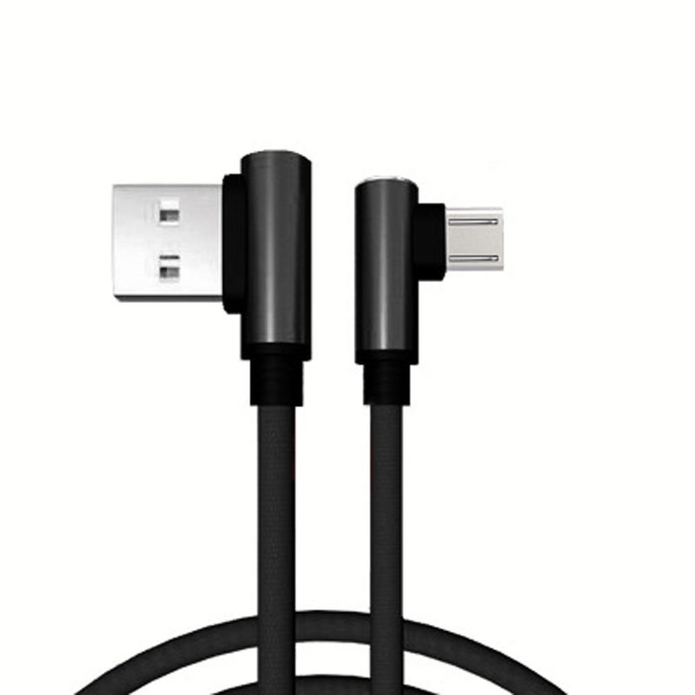 

1M Data Cable USB Cable Micro USB Wire 90 Degree Fast Charging Cable Type-C Cord