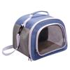 Pet Carriers Bag Portable Foldable Bag Parrots Carrier Bag Outgoing Travel Pet Bag with Widening Handle& Mesh Window  Blue