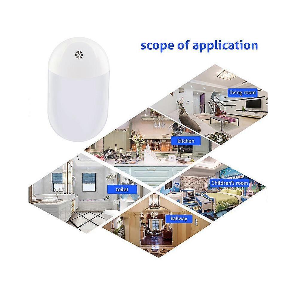 (British Standard Warm)LED Night Light Sleep Light Smart Home Light Plug-In Bedside Wall Lamp