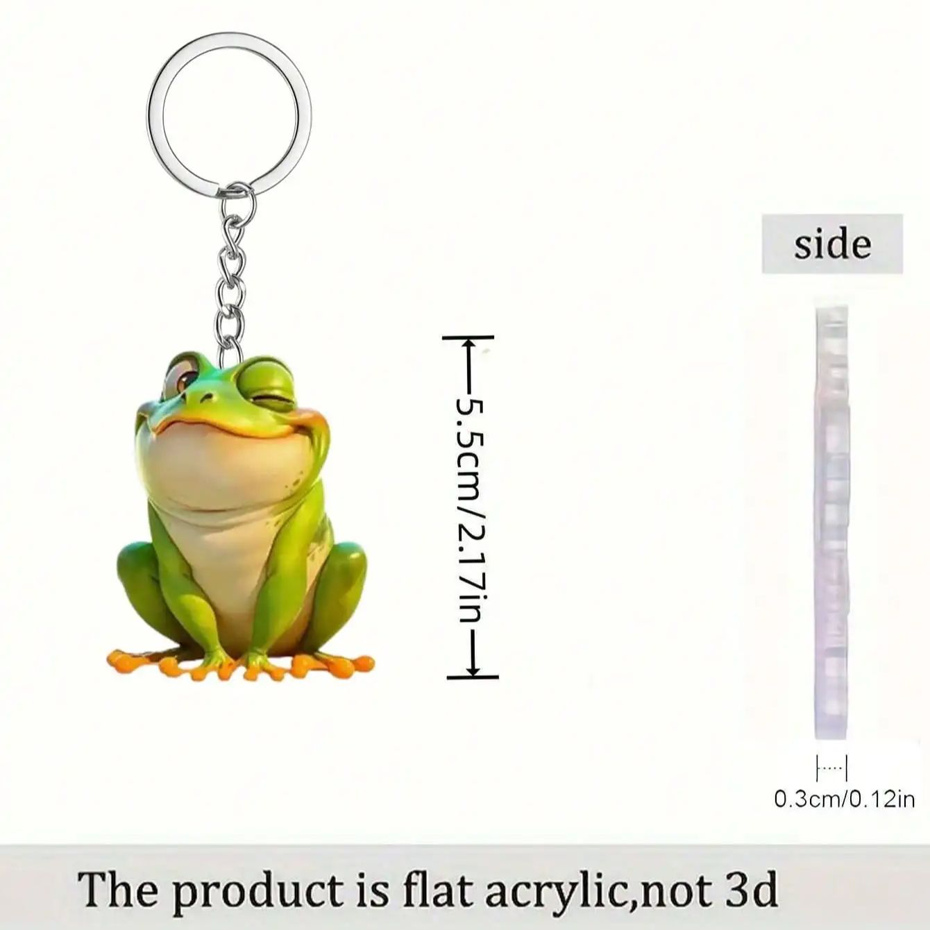 

1 штука, милый кулон-лягушка, многофункциональный брелок, украшение, подарок, аксессуары, декор для автомобиля, декор для дома, праздничный декор