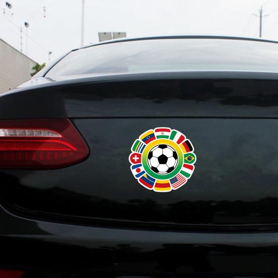 Yousheng Soccer Graffiti Sticker for Car Decorative Vinyl Decal for Laptop Luggage Waterproof Sporty Pattern Stickers for Vehicle Bumper