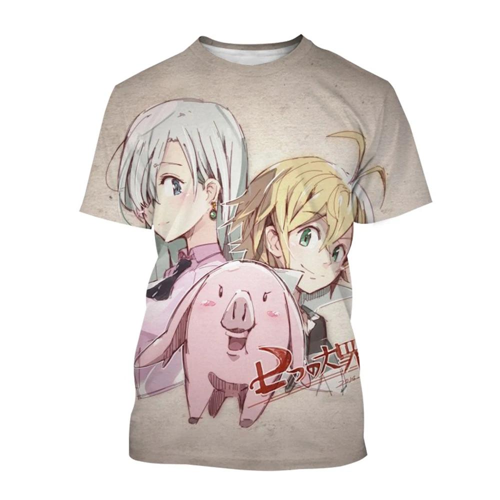 Summer Hot Sale Anime Creative 3D Printed Boys' Cool and Fashionable T-Shirt