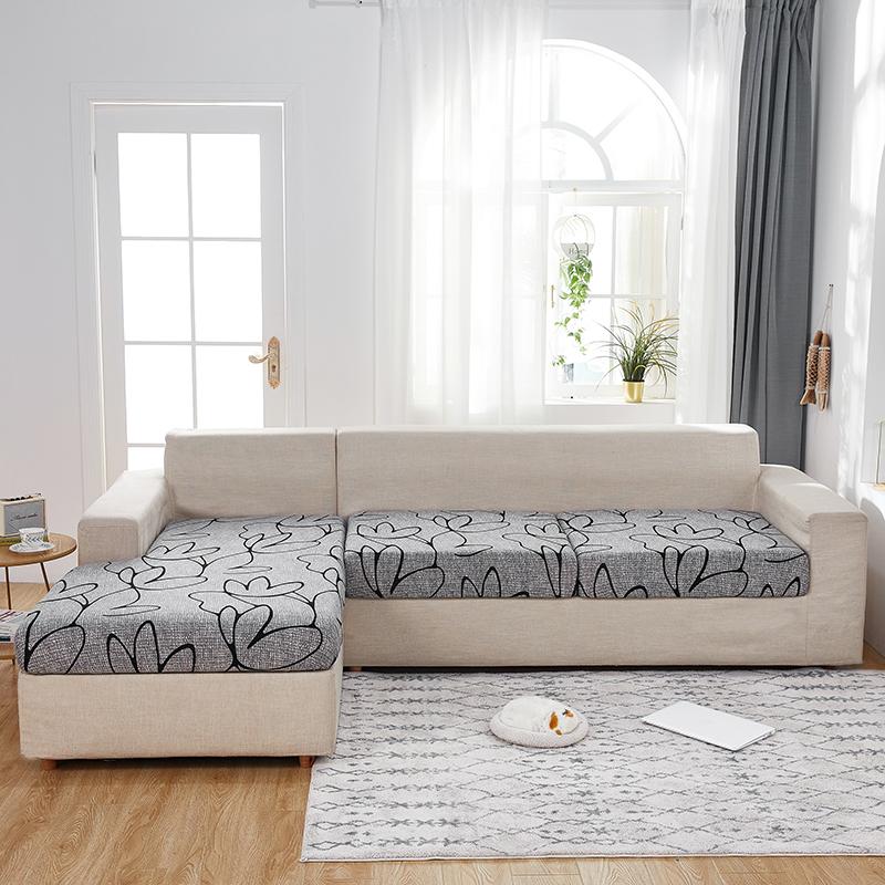 1Pc Printed Sofa Slipcover Non-Slip Polyester Stretch Sofa Cover For Bedroom Office Living Room Home Decor