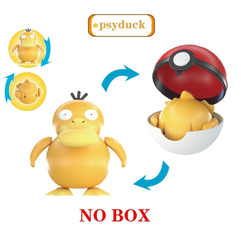 New Pok é mon Pok é Ball Transformation Ball Pikachu Charmander Eevee PVC Model Parent Child Interactive Toy Birthday Gift toys