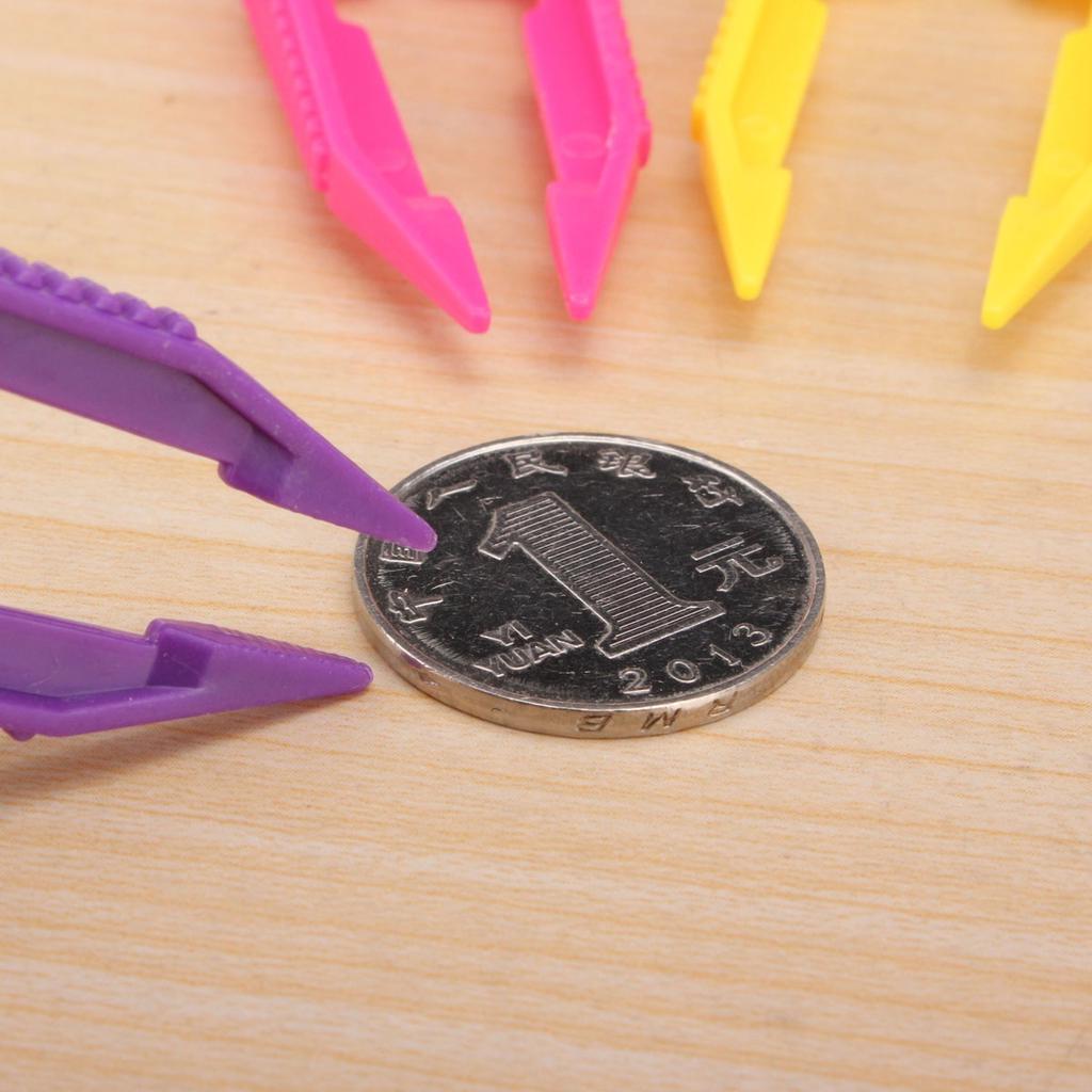 Buy 5pcs Plastic Tweezers Beads Small Disposable Tweezers Tools Forceps