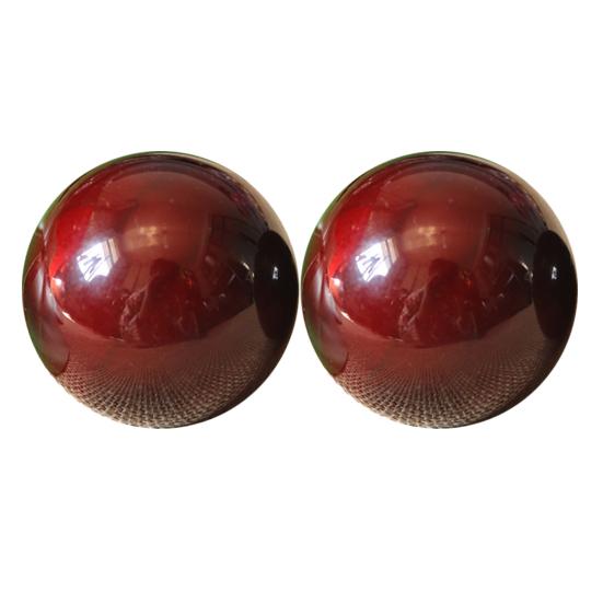 1 Çift 50mm Stres Giderici Fitness Hentbol Yıkanabilir Reçine Kas Gevşetici Baoding Topu Sağlık Bakım Aracı