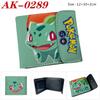 Pokemon Eevee Anime Full Color Snap Button PU Leather Short Wallet Card Holder Coin Purse for Men Women Students