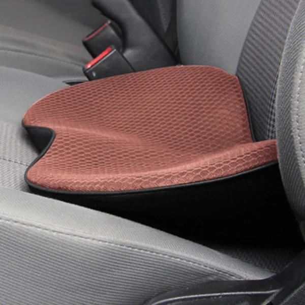 Cuscino Multifunzionale 2 in 1 per Sedile Auto Universale Memory Supporto Lombare Cuscino per Guidatore Traspirante Altezza Aumentata Imbottitura per Glutei