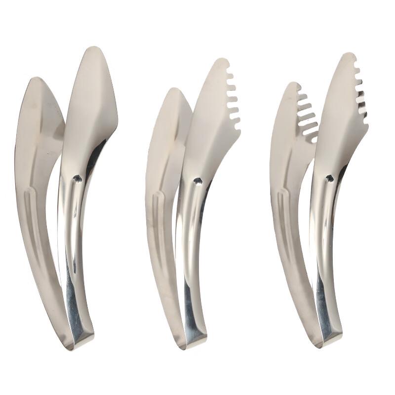 SMVP Stainless Steel Knife-Type Food Tongs