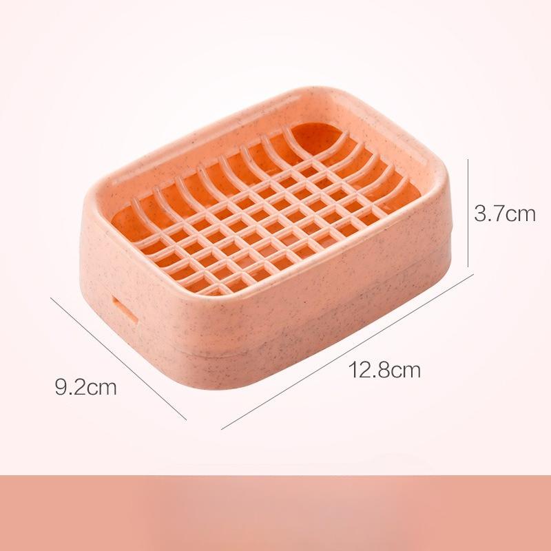 Grid Soap Box Handmade Soap Double-layer Drip-drying Wall-mounted Storage Rack Laundry Soap Soap Box Storage