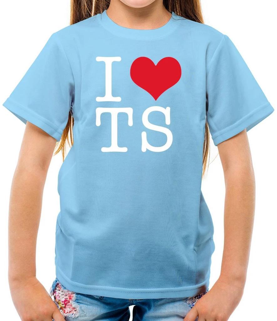 I Love TS - Kids T-Shirt - Taylor Music Musician Tour Gig Love Fan