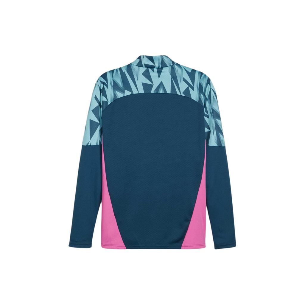 Puma Individual Final Printed Casual Sports Long Sleeve Football Shirt Men tops Blue 658982-56