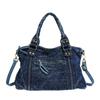 Retro Spicy Girl Washed Wasteland Large Capacity Crossbody Tote