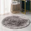 European Style Modern Minimalist Faux Wool Long Pile Rug for Living Room and Bedroom