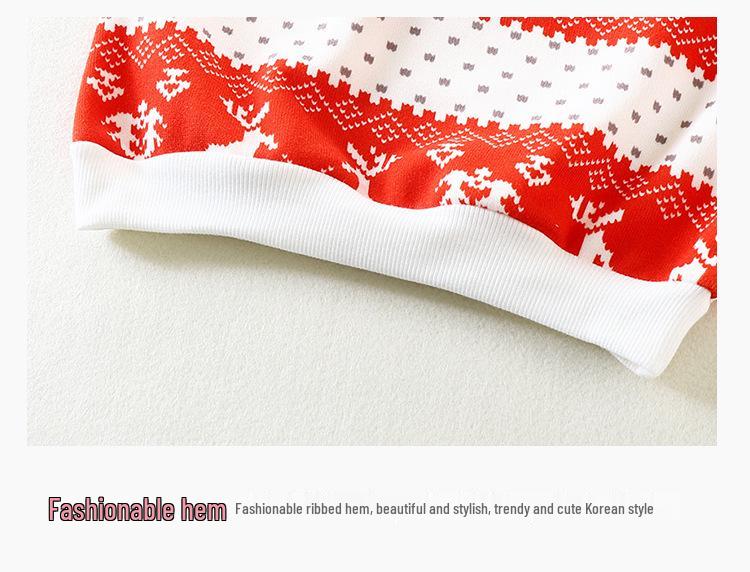 2025 New Year's Trendy Baby Fleece Sweatshirt - Warm Thickened Top for Girls & Boys