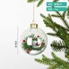 Christmas Decoration Glass Filling Ball Ornaments Creative Pendant Christmas Tree Scene Hanging Ball Accessories Holiday Gifts