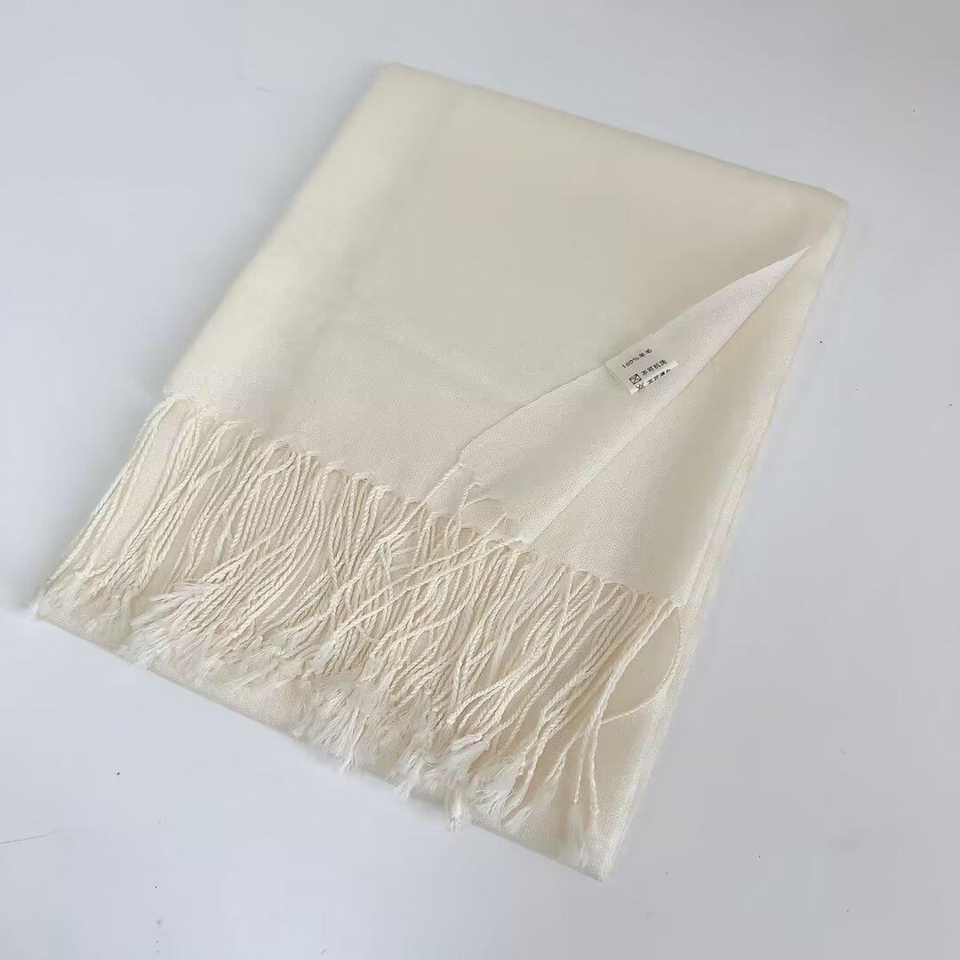 

Чисто белые шерстяные шарфы 80, белые шарфы для ручного крашения растительными красителями, женские теплые шарфы