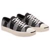 Converse Jack Purcell Open Smile Striped Simple Versatile Low-Top Canvas Shoes Unisex Sneakers Black Gray 167830C