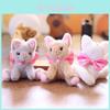 Animal Plush Cat Doll With Soft Fabric For Bag Hanging And Gift Use