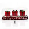 3pcs/Set Christmas Candle Santa House Pine Cone Table Decor Gift Home Decoration